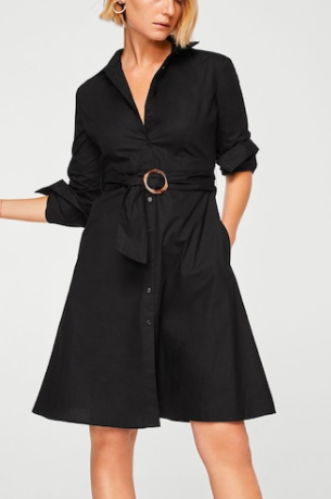 Mango Belt shirt dress