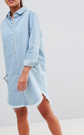 PrettyLittleThing Denim Shirt Dress