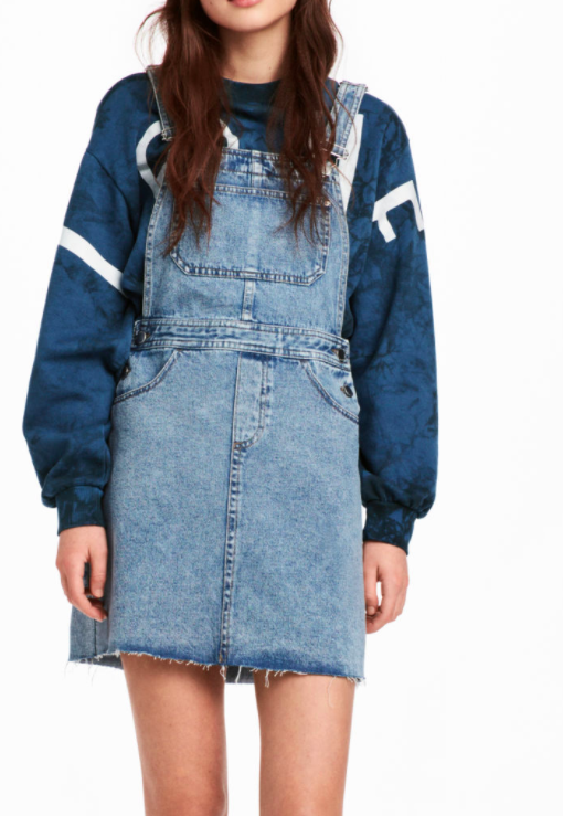 HM Denim Bib Overall Dress