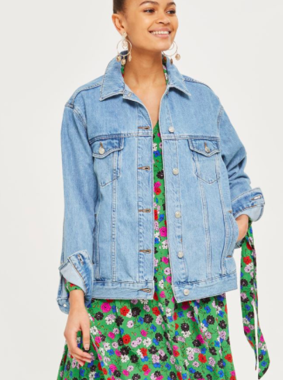 MOTO Oversized Denim Jacket