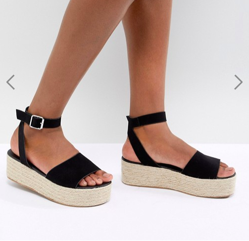 ASOS DESIGN Thear Espadrille Flatform Sandals