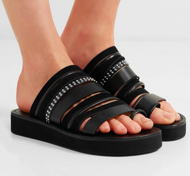 3.1 PHILLIP LIM Eva studded leather and suede sandals