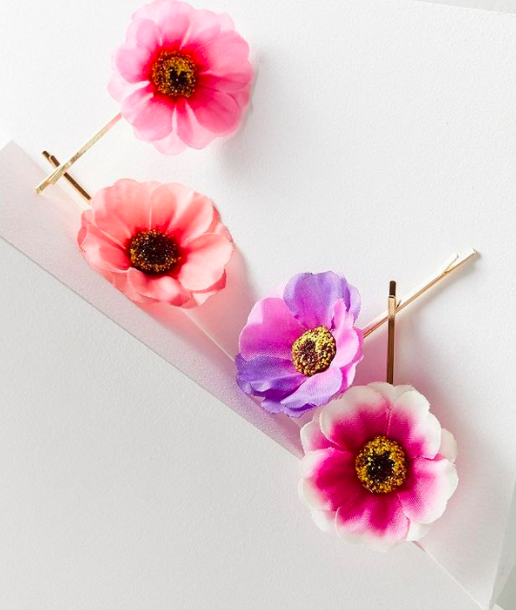 UO Floral Bobby Pin Set