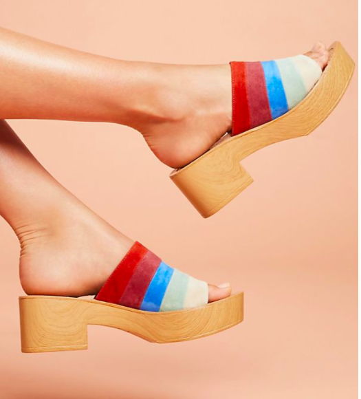 matiko striped platform sandals
