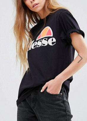 Ellesse Boyfriend T-Shirt With Chest Logo