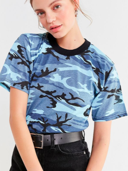 Vintage Colorful Camo Tee