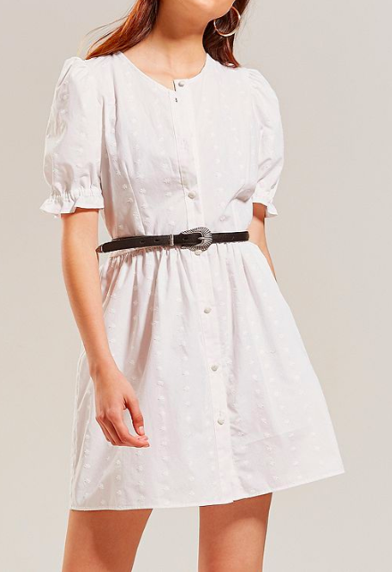 Lykke Wullf Alice Embroidered Button-Down Dress