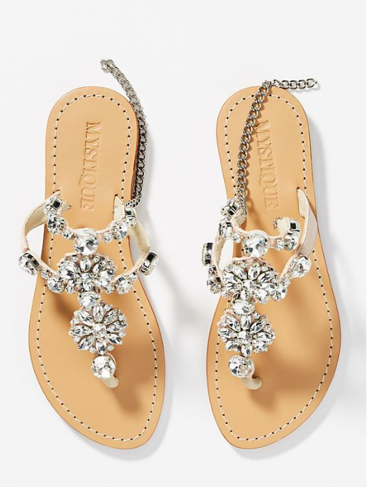 Mystique Crystal Embellished Gladiator Sandals