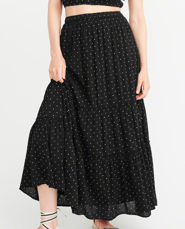 Abercrombie TIERED MAXI SKIRT