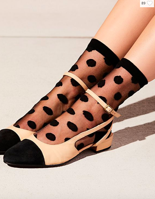 FP Polka Dot Sheer Anklet