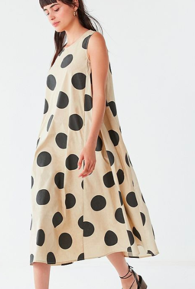 CAARA Chelsea Polka Dot Midi Dress