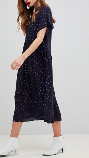 Y.A.S Polka Dot Smock Dress