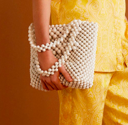 Mango Beaded shopper bag