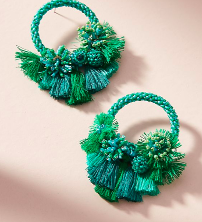 Mishky Luau Hooped Post Earrings