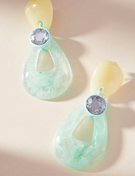 Anthropologie Kiss Drop Earrings