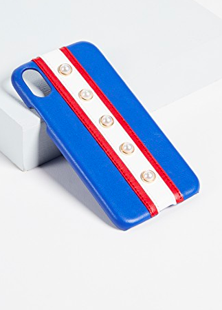 Iphoria Stripes & Pearls iPhone X Case  