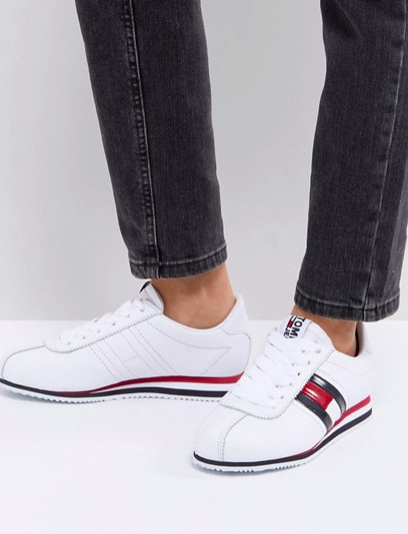Tommy Jeans Flag Logo Lace Up Sneakers
