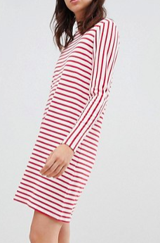 Mads Norgaard Signature Striped Dress in Organic Cotton