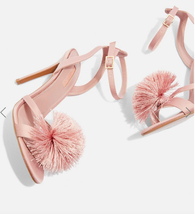 Topshop Renee Pom Pom Sandals