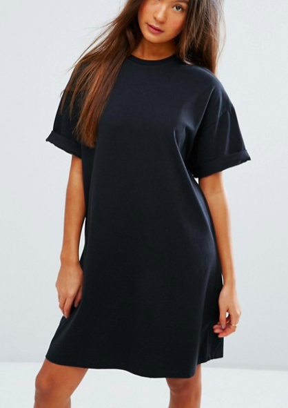 ASOS DESIGN Ultimate T-Shirt Dress With Rolled Sleeves