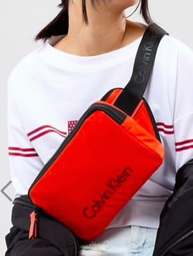 Calvin Klein Nylon Logo Crossbody Bag