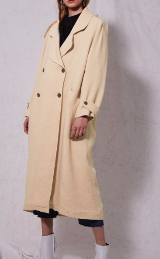 **Linen Trench Coat by Boutique