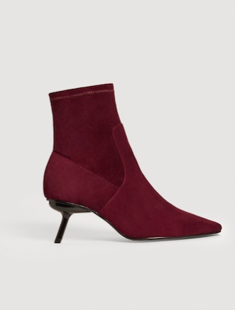 Mango Suede sock ankle boots