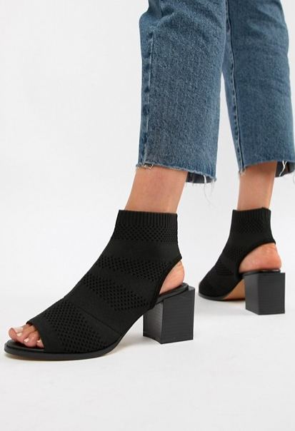 ASOS DESIGN Roman knitted shoe boots