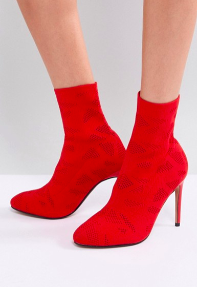 ASOS ELYSSA Knitted Sock Boots