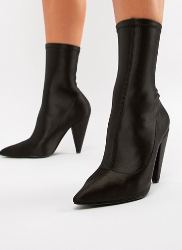 ASOS DESIGN Elope Pointed Sock Boots