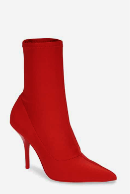 calvin klein mada patent leather bootie