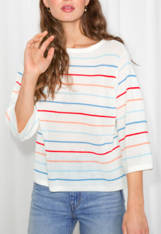 Stories Striped Oversized Top
