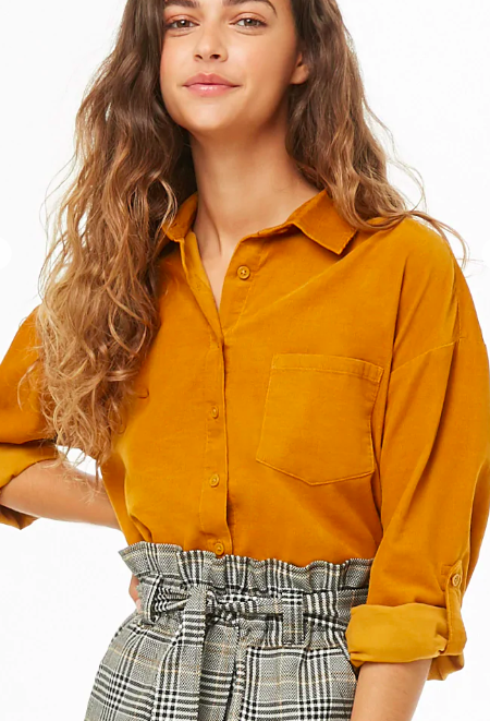 Forever 21 Pocket Corduroy Shirt