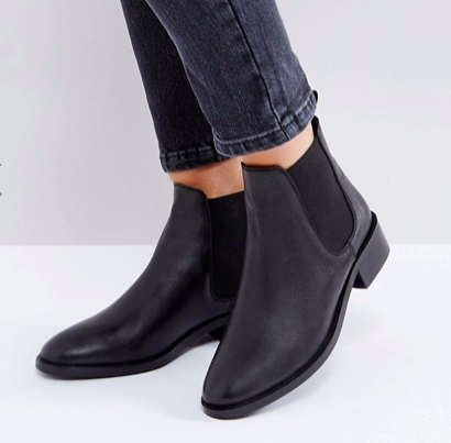 ASOS ABSOLUTE Leather Chelsea Ankle Boots