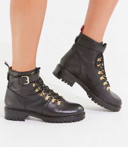 UO Jessa Leather Hiker Boot