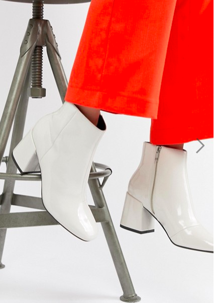 ASOS DESIGN Rural Patent Ankle Boots