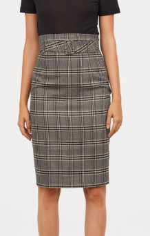 HM Pencil Skirt with Fabric Belt