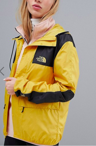 The North Face Exclusive to ASOS Mountain Jacket 1985 Seasonal Celebration in Yellow