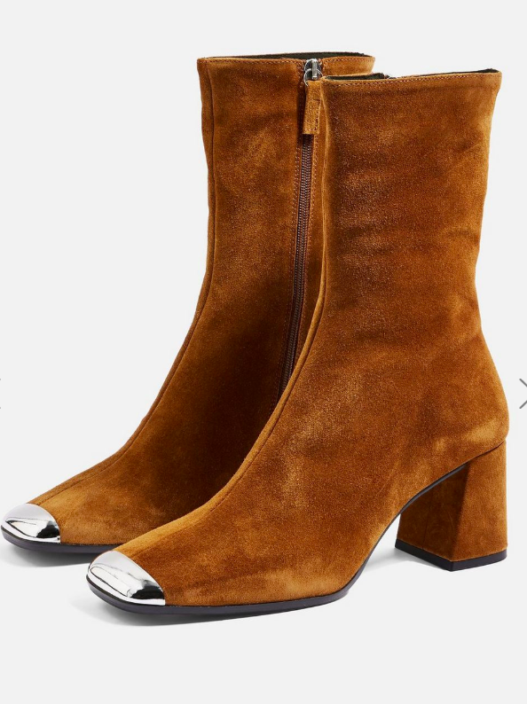 Topshop MAXWELL Suede Ankle Boots