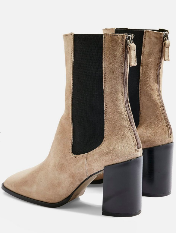 Topshop HUNT Leather Ankle Boots