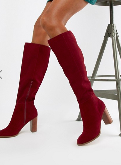 ASOS DESIGN Chase Suede knee high boots