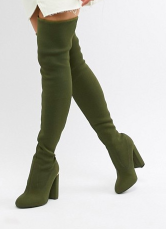 ASOS DESIGN Koko knitted over the knee boots