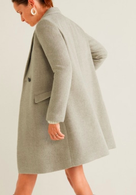 Mango Masculine structured coat