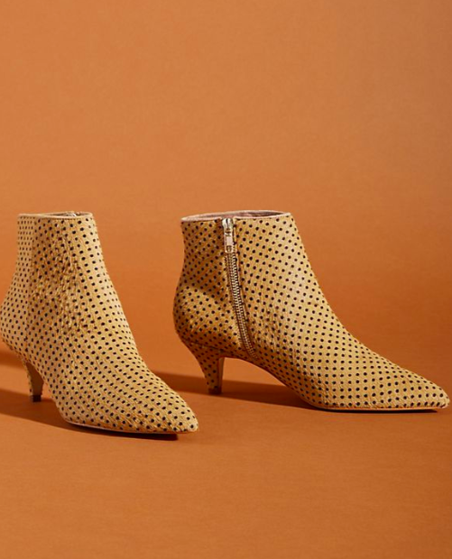 Anthropologie Ana Kitten-Heeled Booties