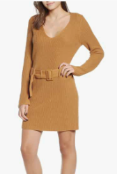 Belted Sweater Dress LEITH