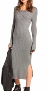 Ribbed Sweater Dress TREASURE &amp; BOND