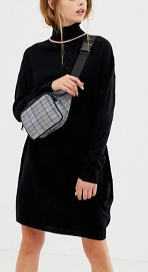COLLUSION roll neck sweater dress