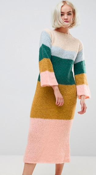 OneOn hand knitted fluffy dreams sweater dress