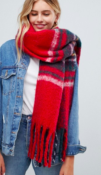 Hollister plaid scarf