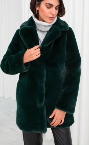 Stories Short Faux Fur Coat